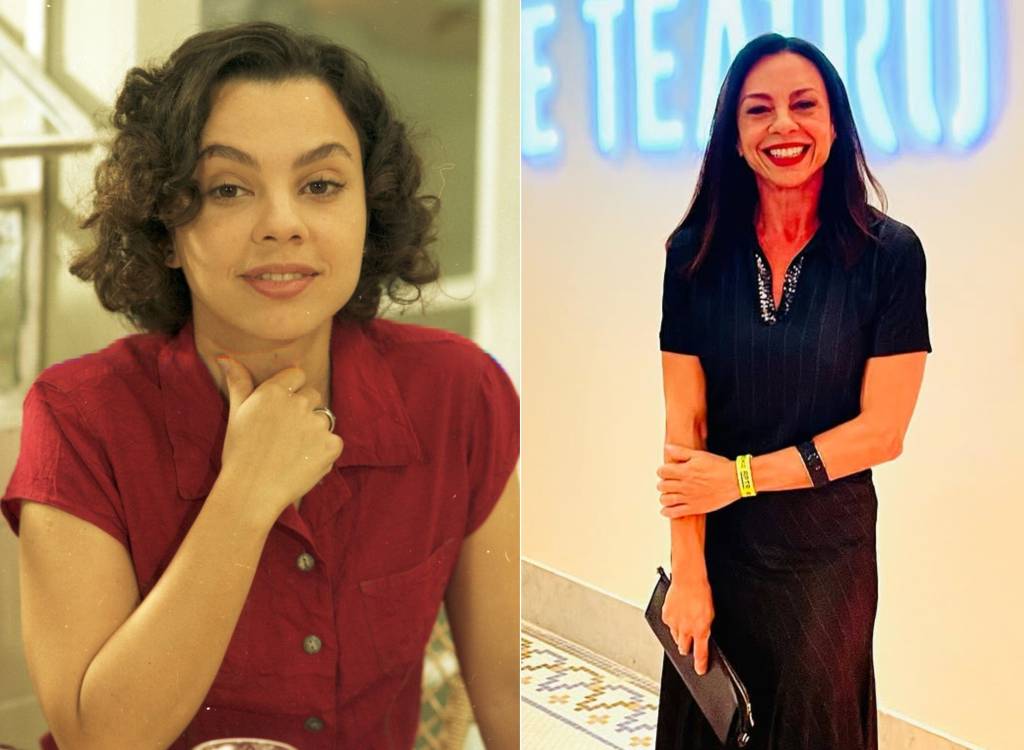 Carla Marins na pele de Joyce e atualmente, aos 56 anos