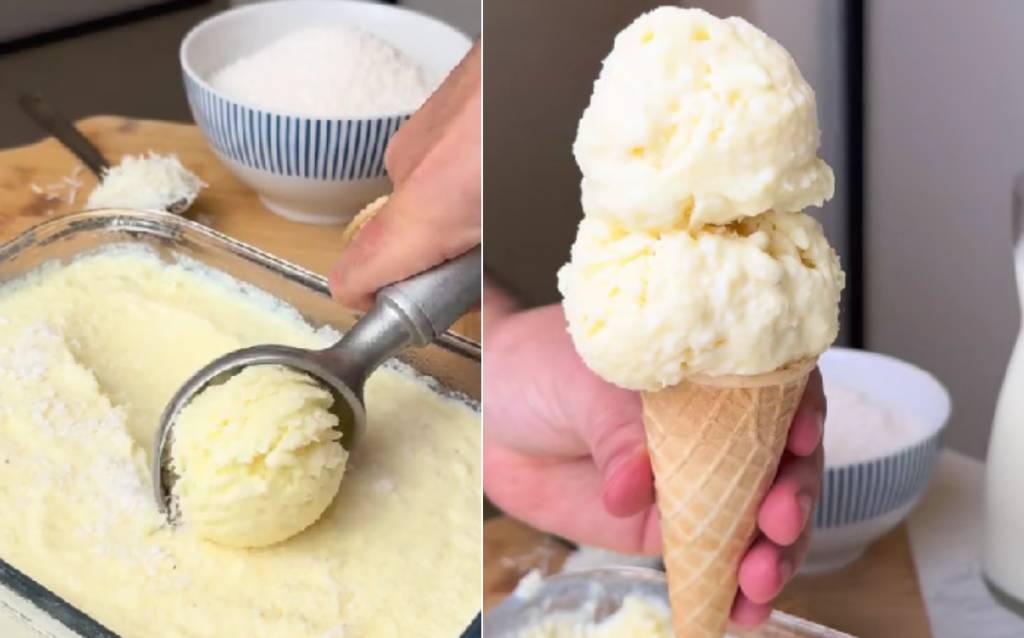 Receita de sorvete de tapioca fácil e cremoso para fazer em casa