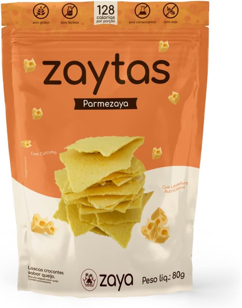 Zaytas Parmesão é uma opção de lanche sem gluten