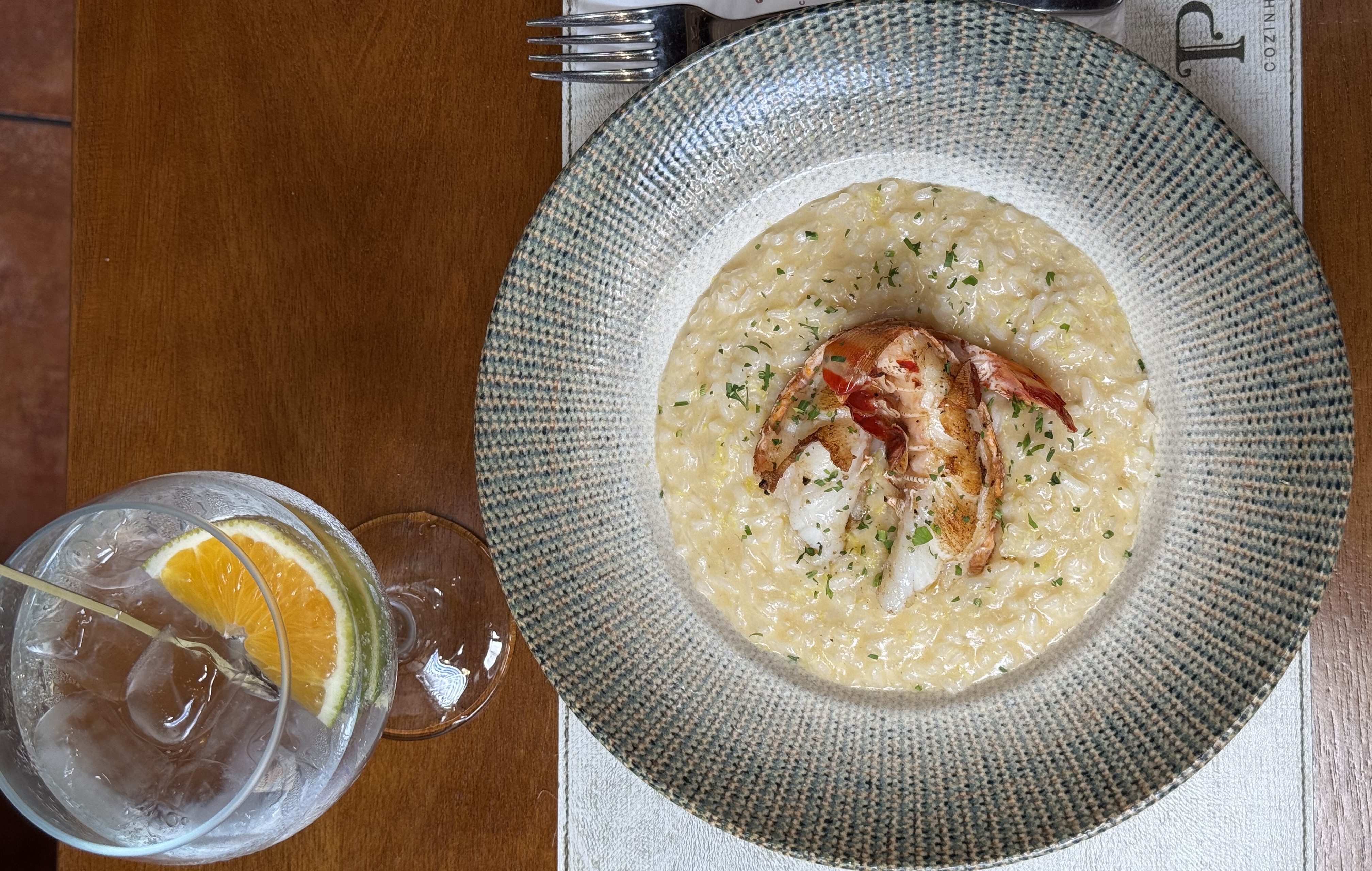 Receita de arroz limone com camarão