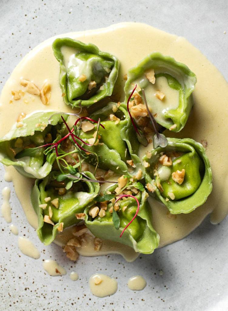 Agnolotti Verdi con Ricotta di Bufala, da Osteria Zucco