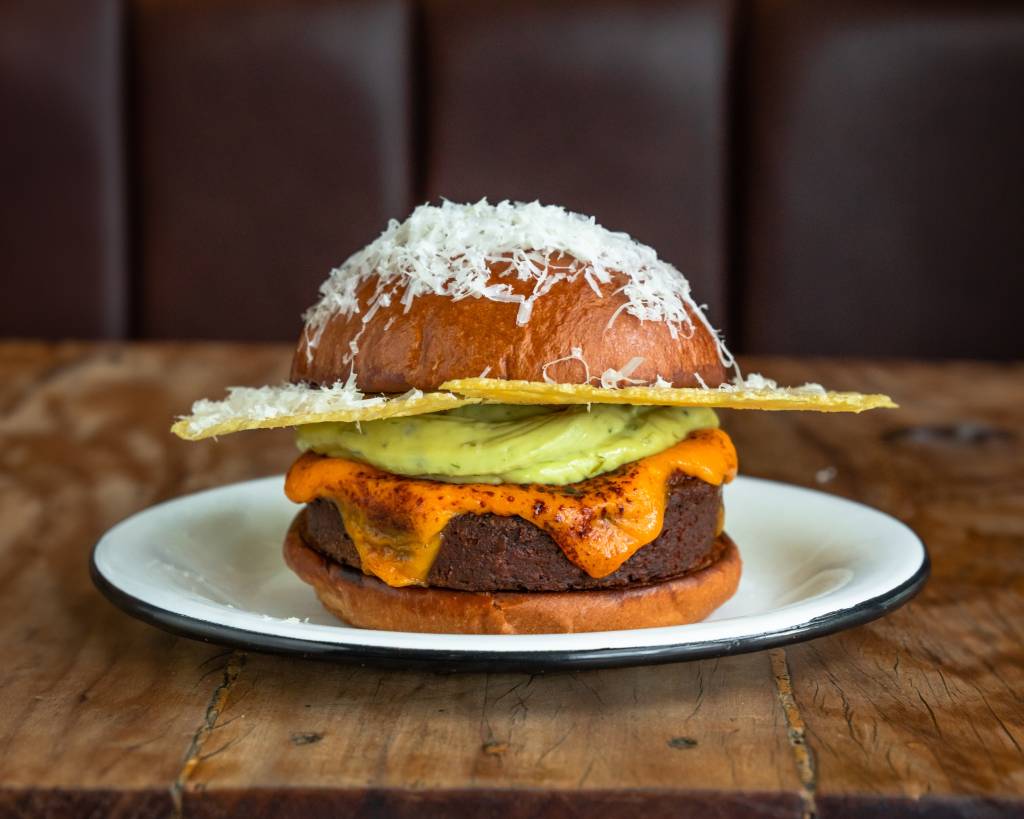 Sanduíche Vegetariano Gran Parmesano, do DCK Burger