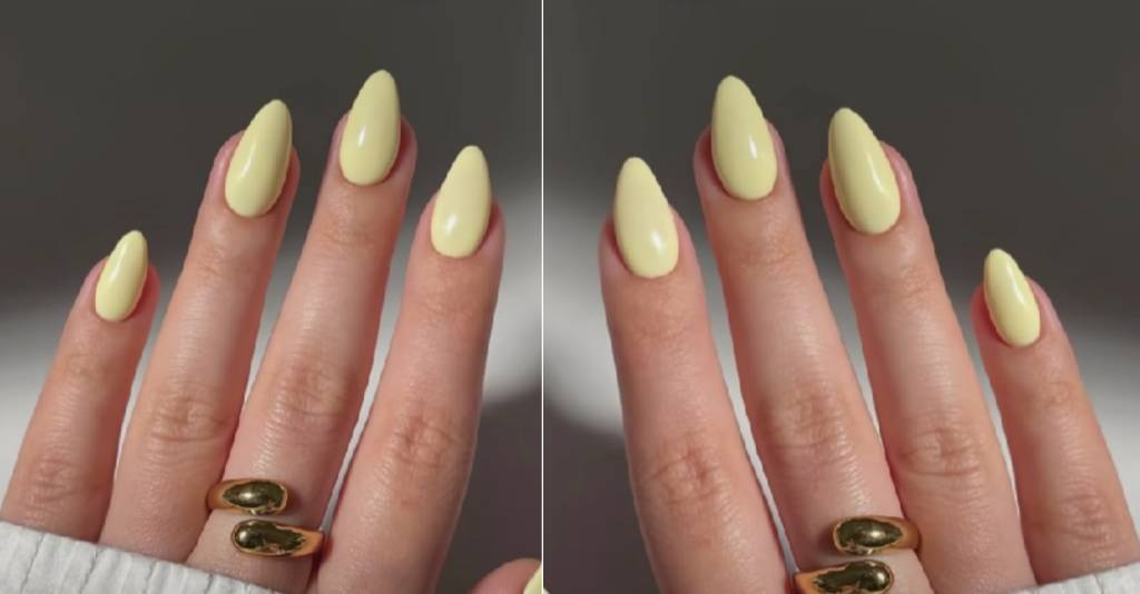 Amarelo manteiga é cor em alta para as unhas em 2025