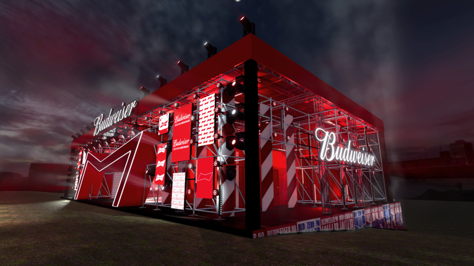 Espaço da Budweiser no Lollapalooza 2025