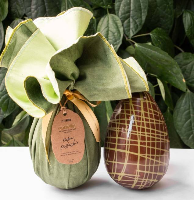 Ovo de Páscoa Dubai Pistacchio Canelle 500g - R$ 298 Ovo de Páscoa Dubai Pistacchio Canelle 500g - R$ 298