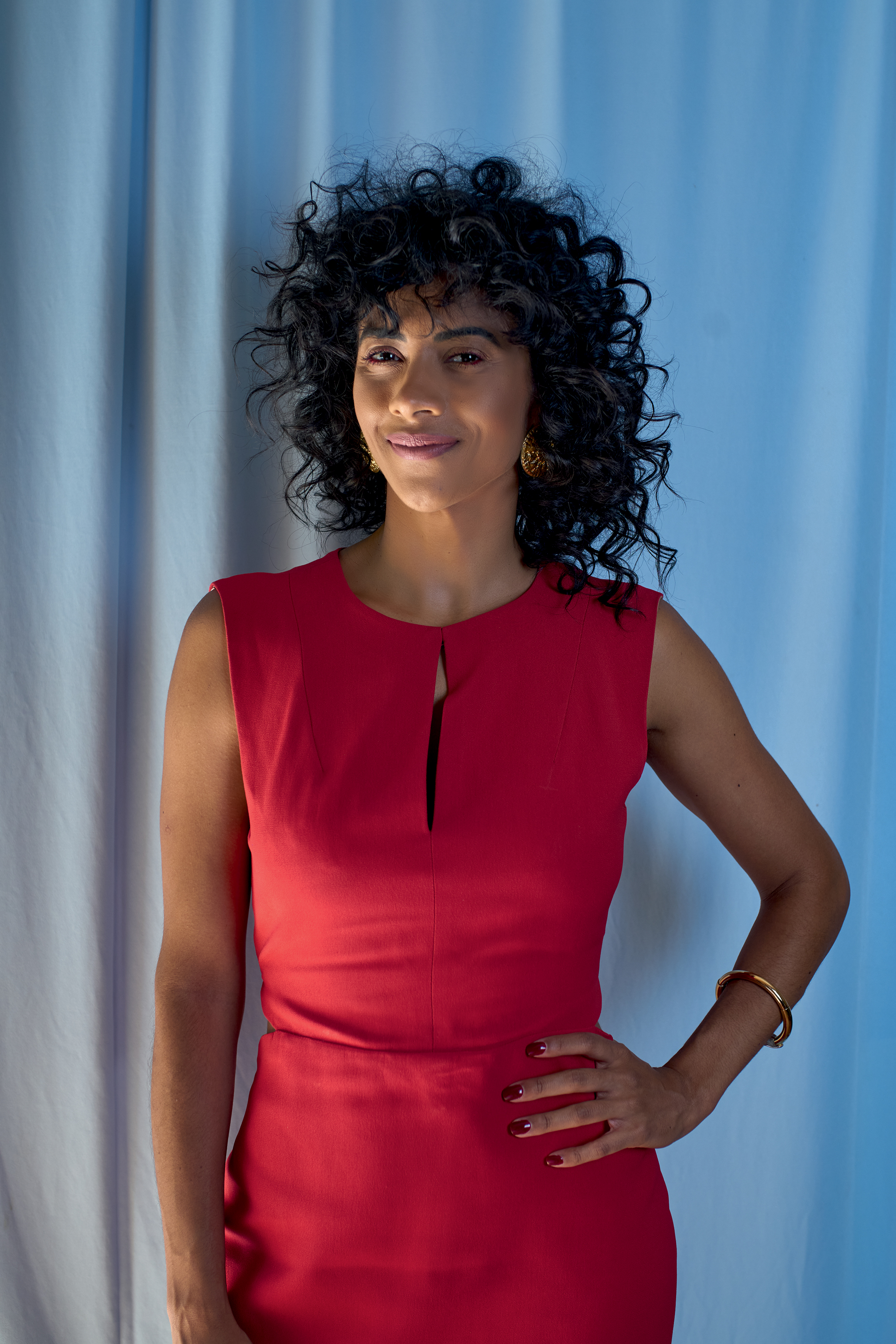Aline dividiu um pouco sobre como é ser uma jornalista sendo uma mulher negra