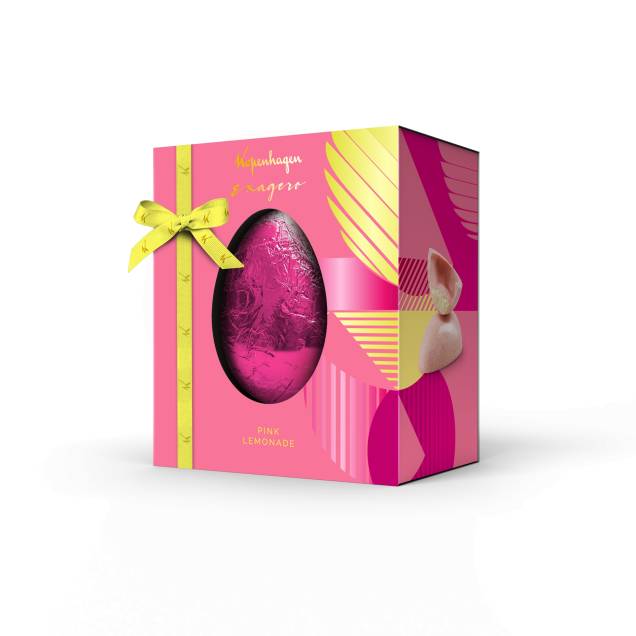 Ovo de Páscoa Exagero Pink Lemonade Kopenhagen 370g - R$ 199,99 Ovo de Páscoa Exagero Pink Lemonade Kopenhagen 370g - R$ 199,99