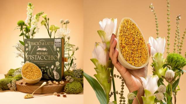 Ovo de Colher Pistacchio Bacio di Latte 380g - R$ 179,90 Ovo de Colher Pistacchio Bacio di Latte 380g - R$ 179,90
