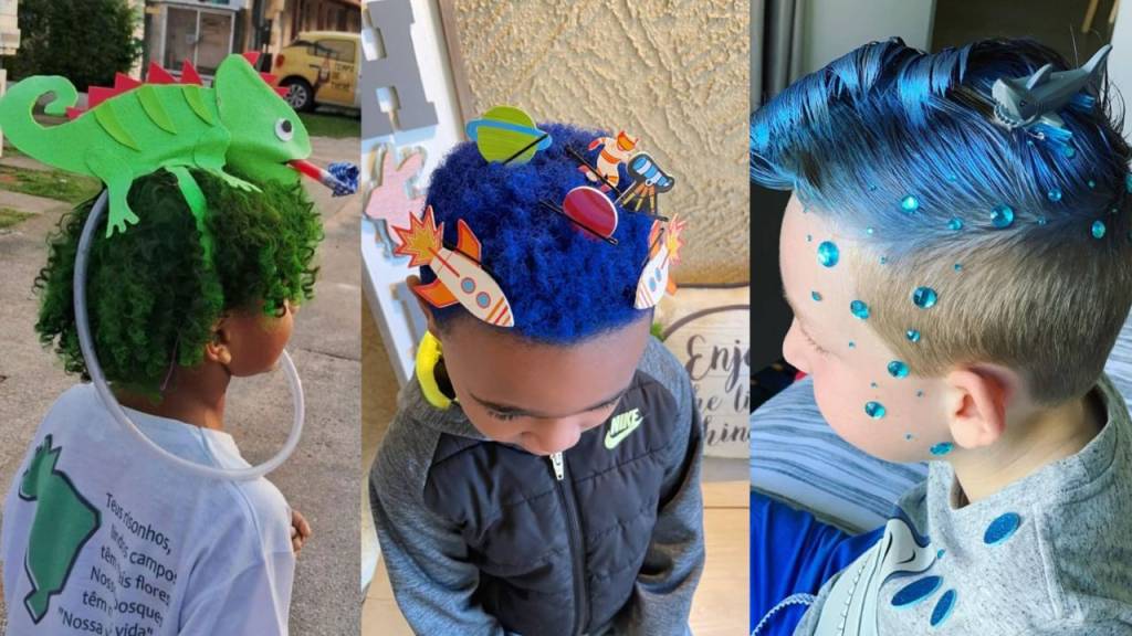 Cabelo maluco para meninos: 8 ideias fáceis e criativas