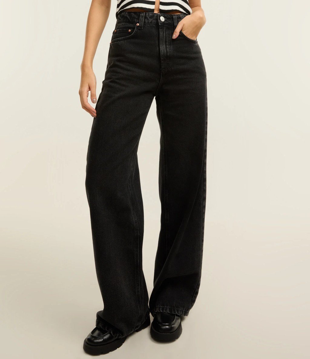 Calça preta jeans