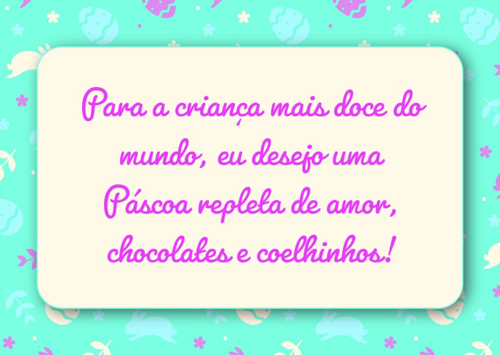 Cartão de Páscoa para imprimir.