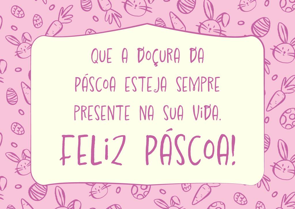 Cartão de Páscoa para imprimir.