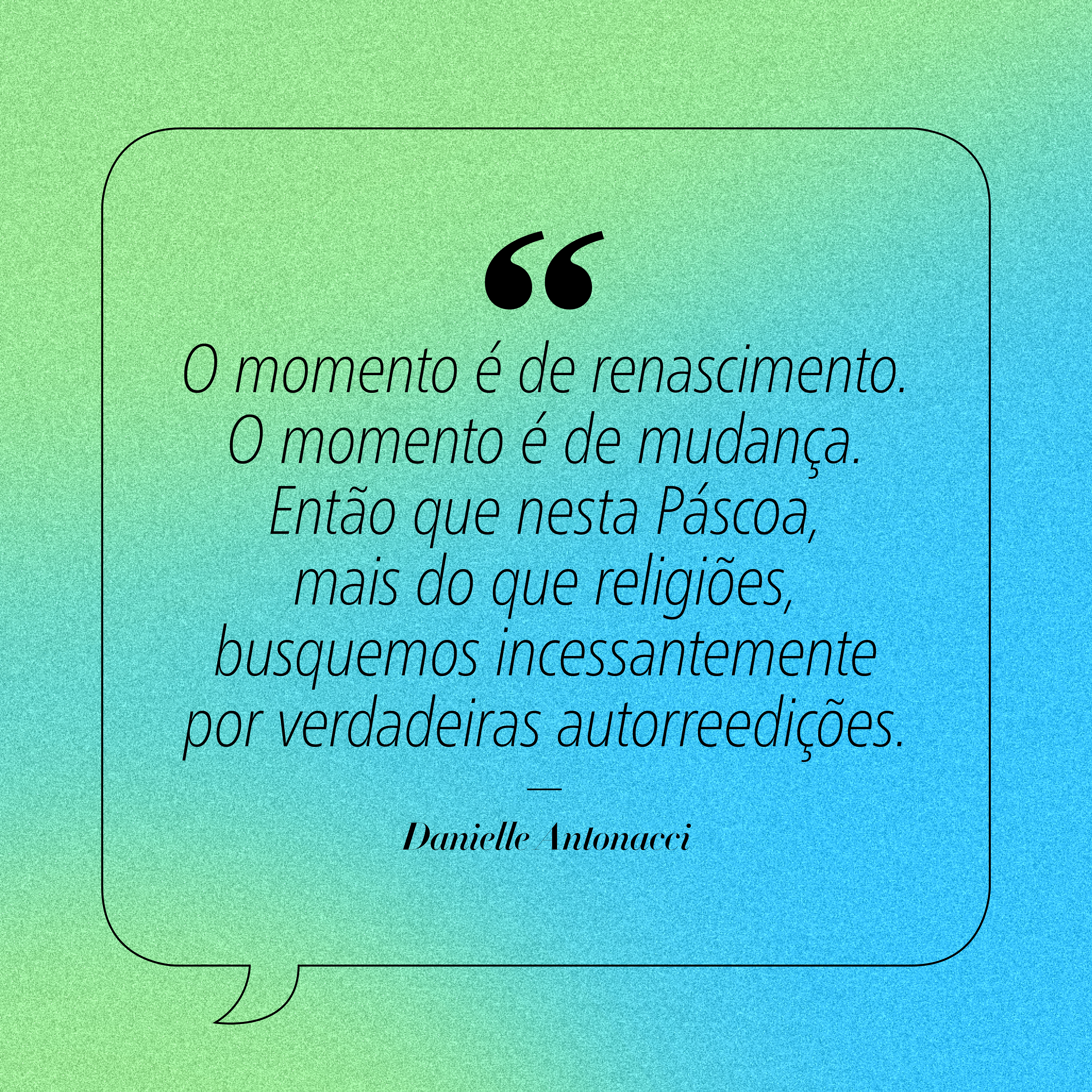 Frase emocionante de Páscoa.