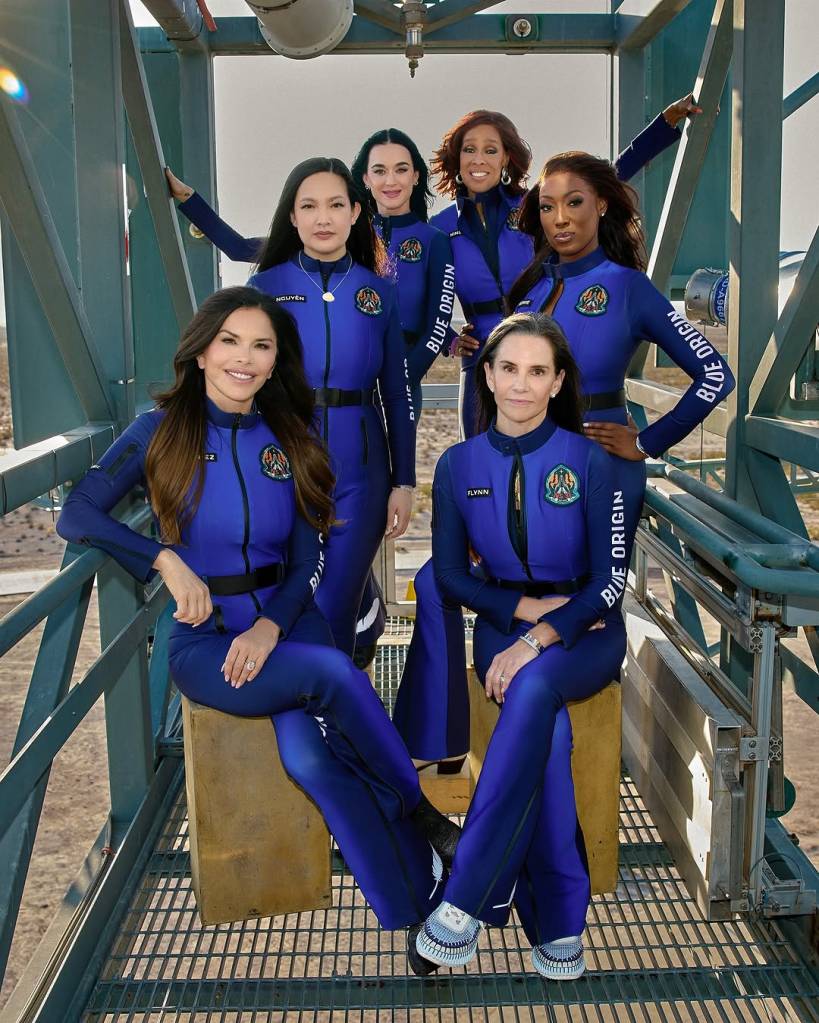 As mulheres da tripulação do voo espacial da Blue Origin