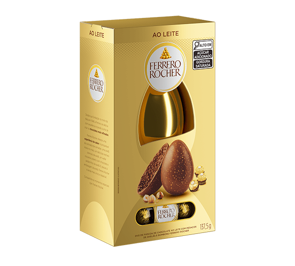 Ferrero Rocher® Ao Leite com avelãs Ferrero 137,5g - R$ 64,99 Ferrero Rocher® Ao Leite com avelãs Ferrero 137,5g - R$ 64,99