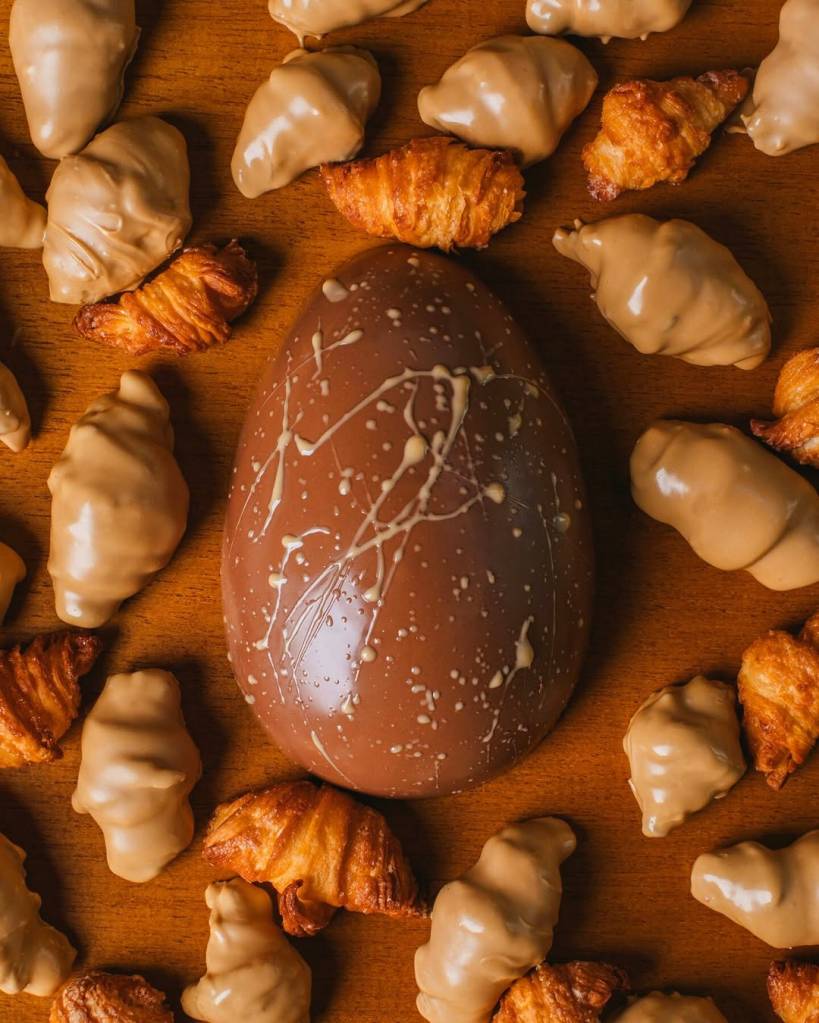 Uma das apostas da Le Blé é o Ovo de Páscoa Croix, com crocante de croissant