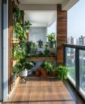 É possível fazer um belo jardim em varanda de apartamento