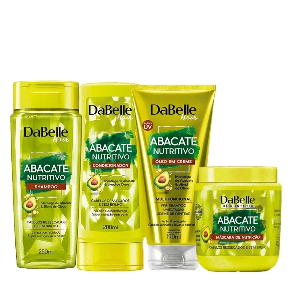 Kit Dabelle Abacate Nutritivo Shampoo, Condicionador