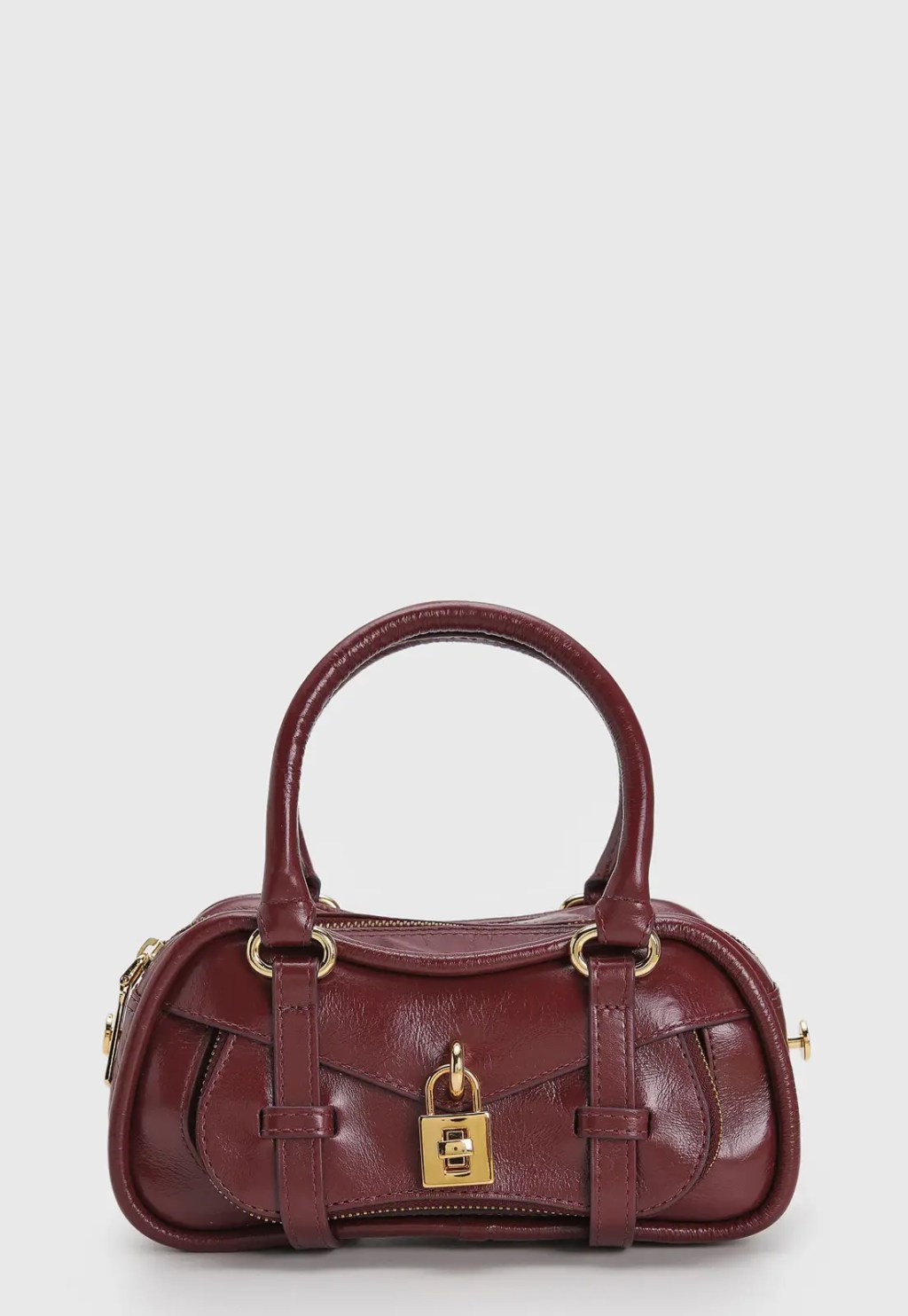 Bolsa vinho de couro