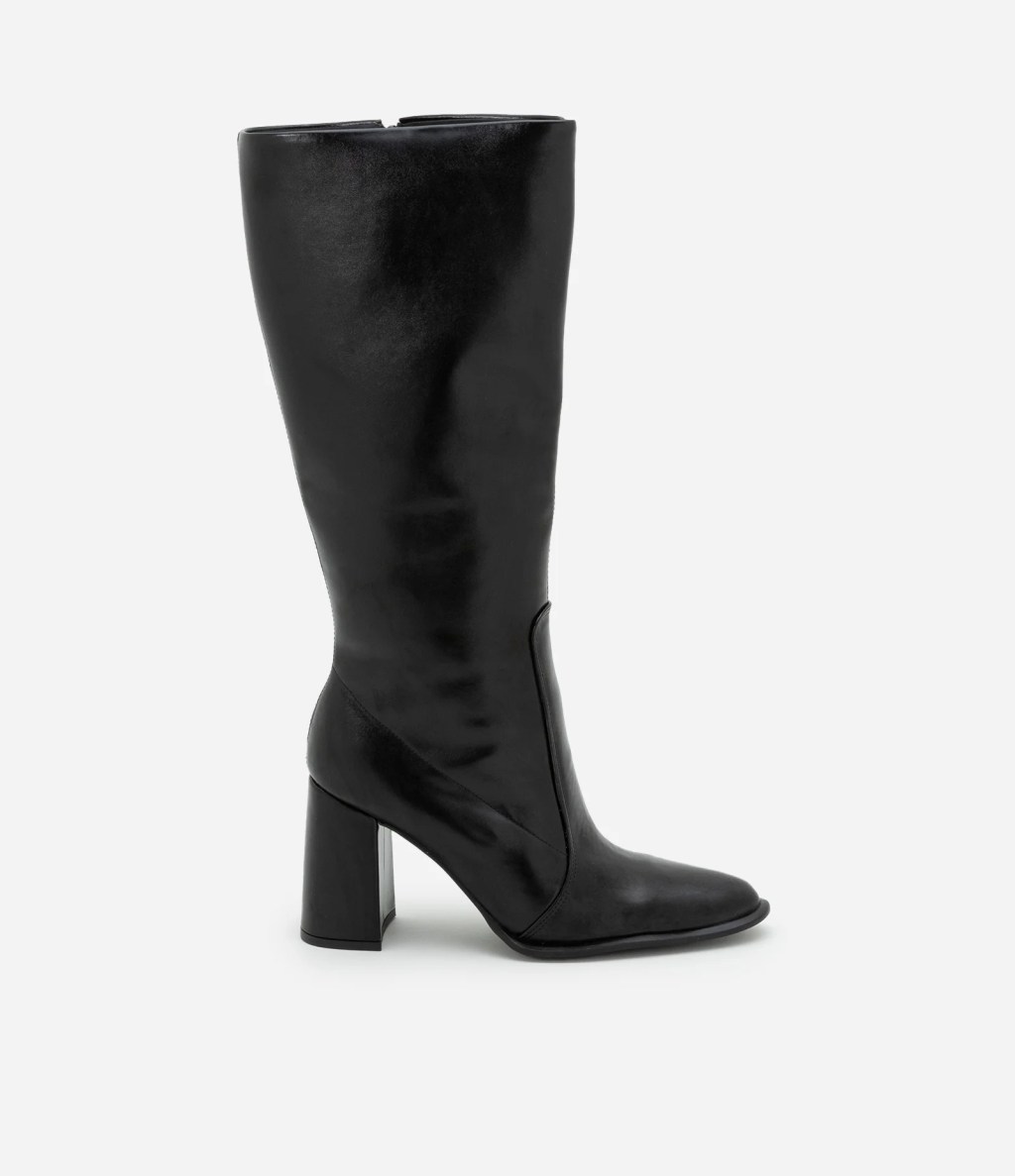Bota de montaria de couro preta