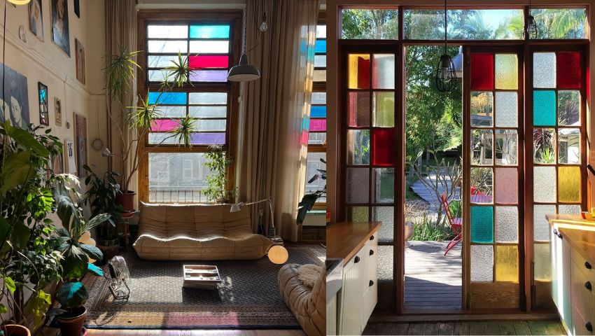 Como decorar com vidros coloridos