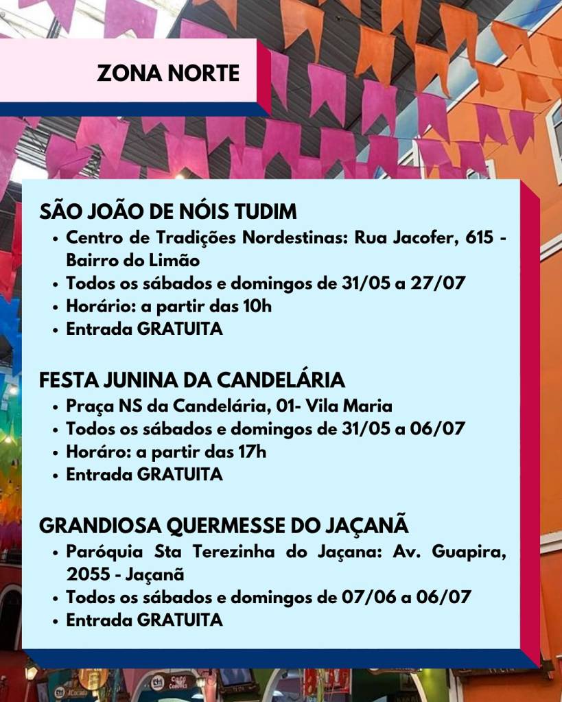 festa-junina-sao-paulo-zona-norte Moradores da zona Norte de São Paulo também têm festas juninas para ir em 2025