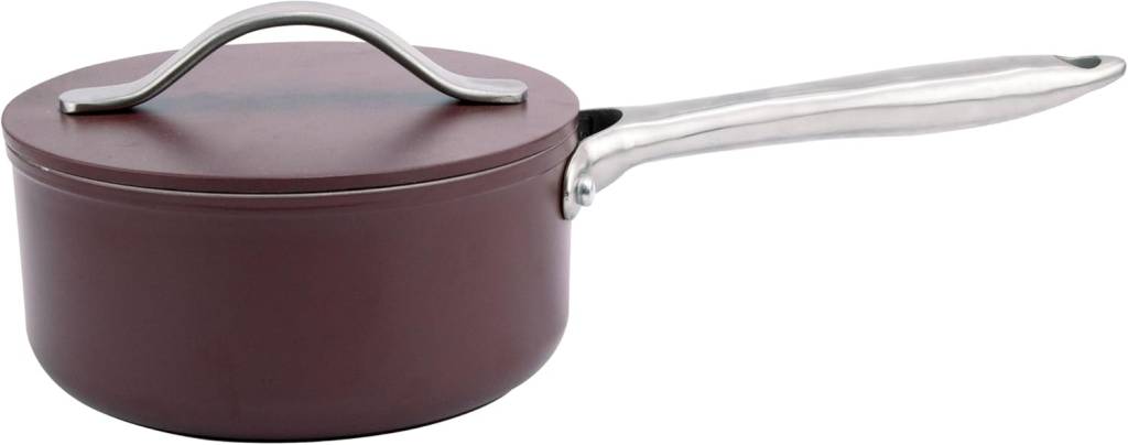 Panela Antiaderente Giulia em Alumínio com Revestimento Cerâmico com Tampa D16cm Bordo - Full Fit