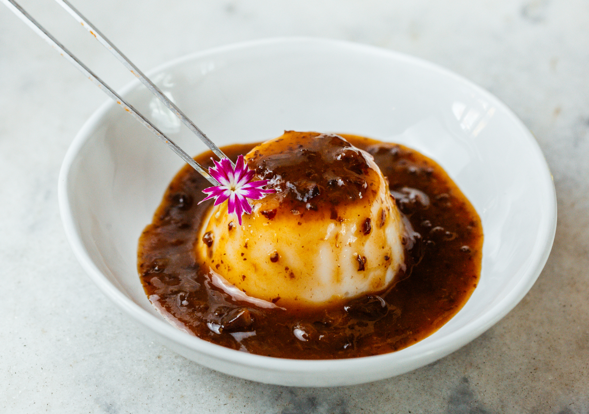 Manjar de coco vegano é sobremesa deliciosa
