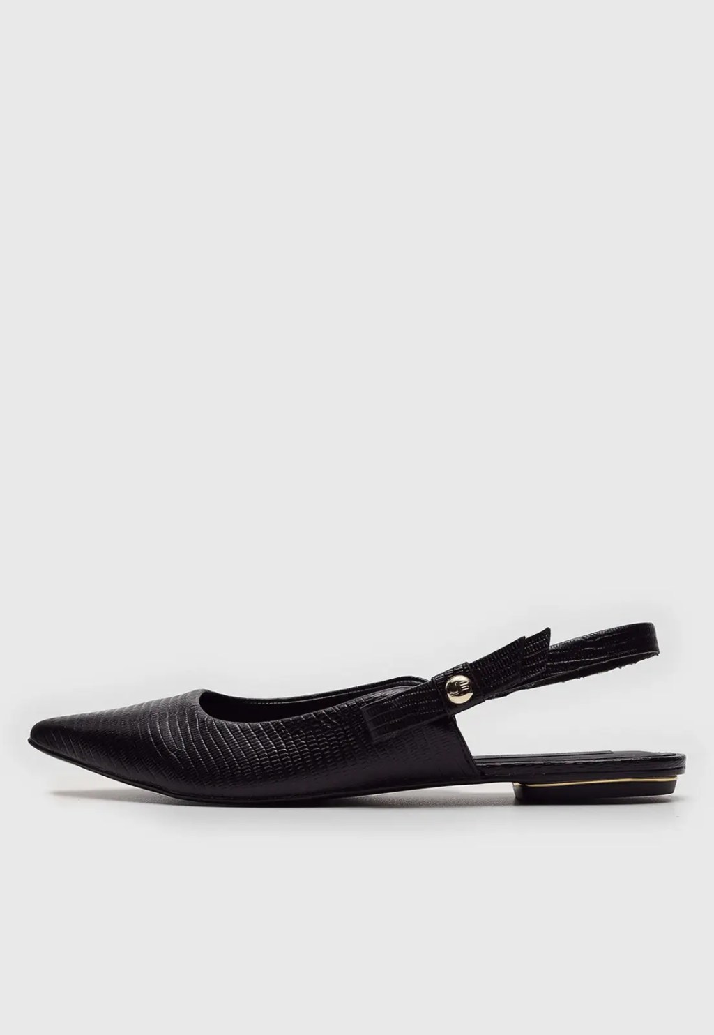 Sapatilha slingback preta