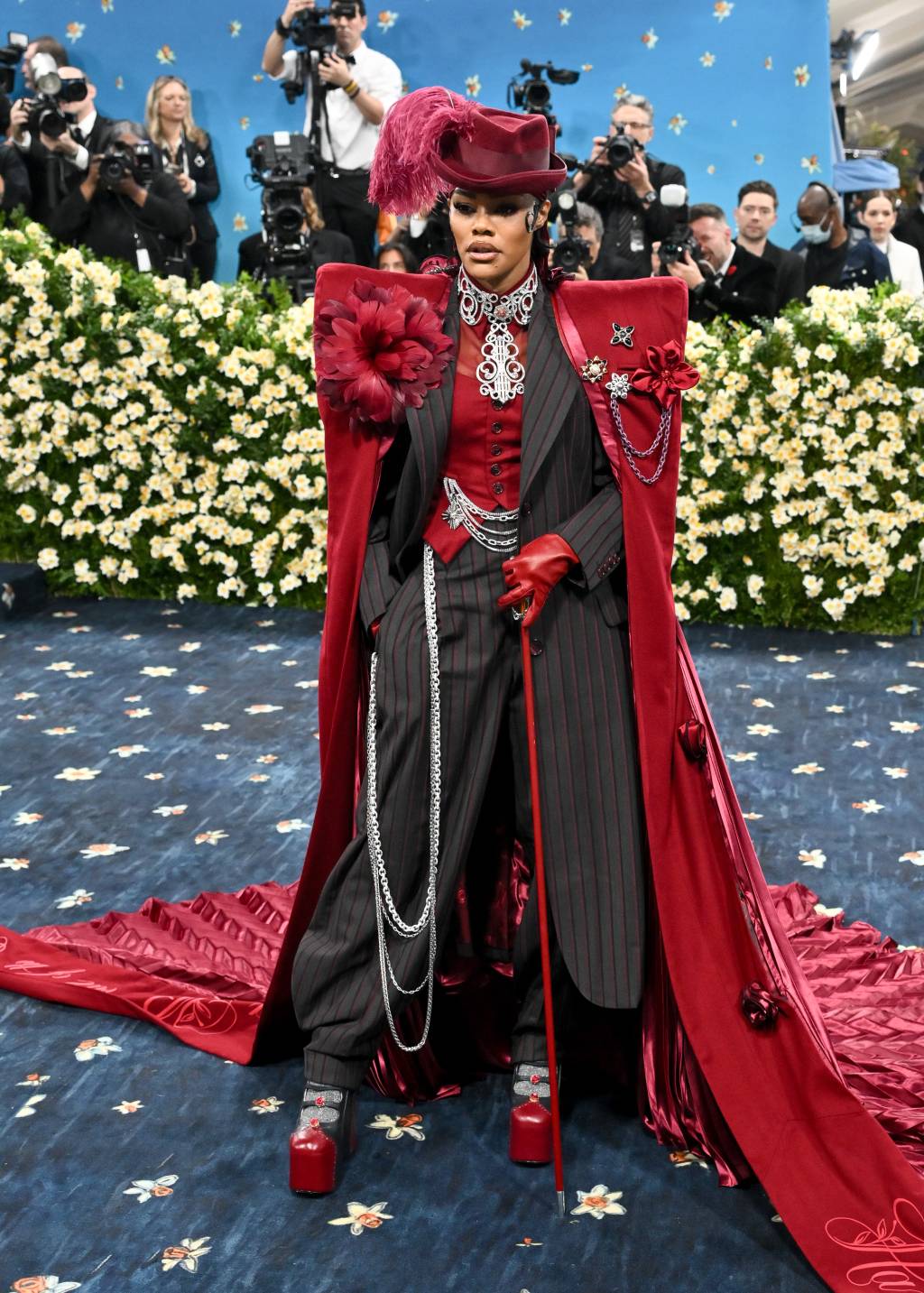 The 2025 Met Gala Celebrating “Superfine: Tailoring Black Style” Look de Teyana Taylor no MET Gala 2025