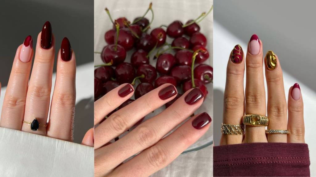 Unhas bordô: 6 ideias para usar a cor da vez com estilo