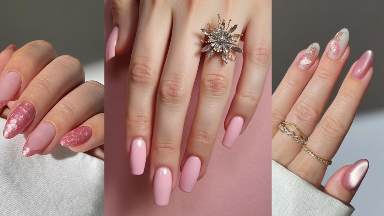 5 unhas rosas fora do comum para você copiar