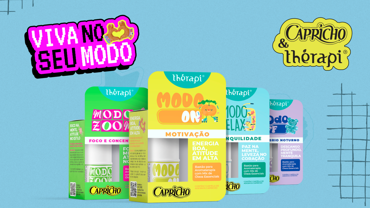 Bastões de aromaterapia da collab Capricho + Thérapi unem bem-estar, estilo e muita personalidade