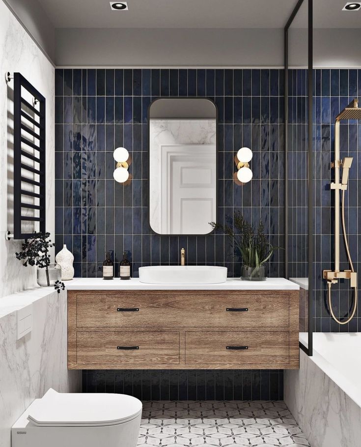 azulejo-azul Os azulados se destacam entre as cores mais usadas na decoração em 2025.