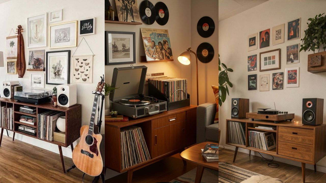 Acrescentar itens pessoais à decoração pode ser uma estratégia para montar um cantinho do vinil gastando pouco.