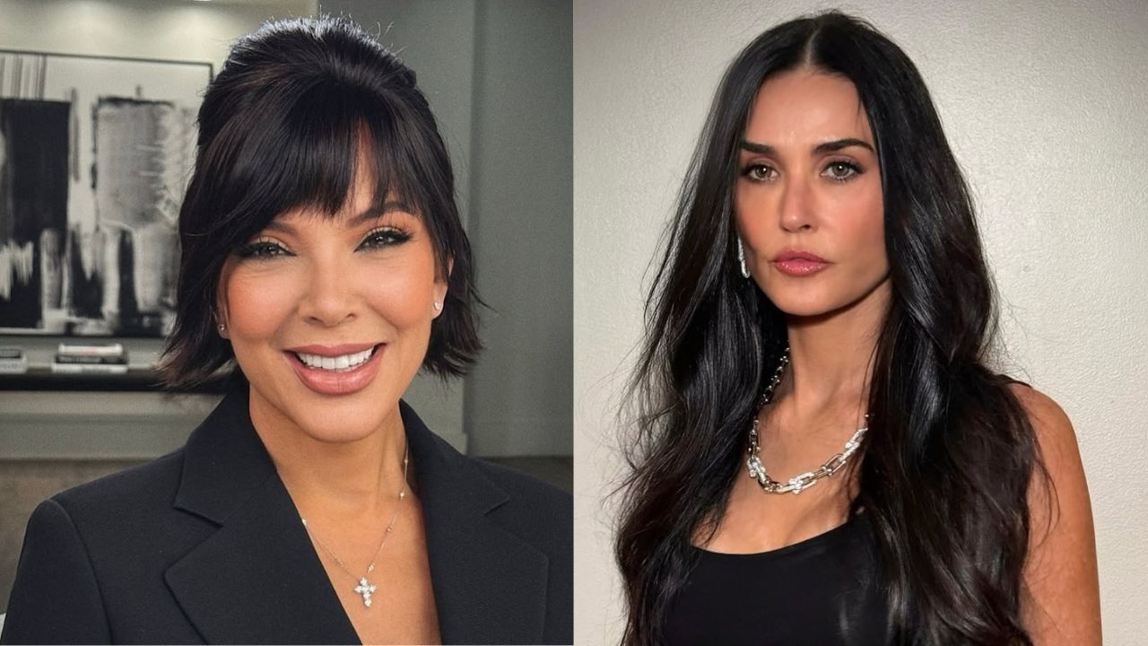 Duas imagens mostram mulheres da faixa etária dos 60 anos com visuais totalmente rejuvenescidos graças a tratamentos estéticos. Ambas são morenas.