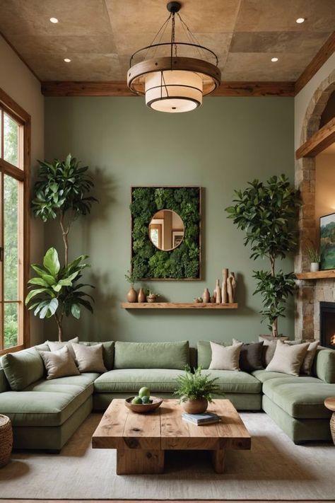 parede-verde-pinterest O verde oferece a sensação de calma e senbilidade