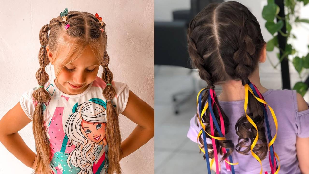 Penteados para crianças usarem na Festa Junina