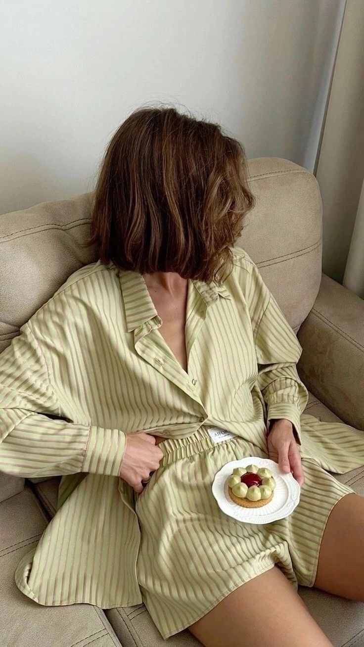 pijama-curto-elegante Pijamas chiques para usar no frio