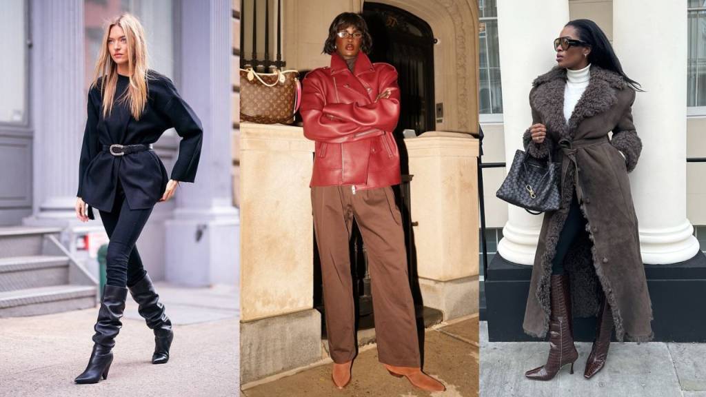 sapatos-em-alta-bota A bota slouch ou slouchy é tendência no momento e promete ser uma das botas mais usadas no inverno.