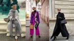 Três imagens de looks de inverno