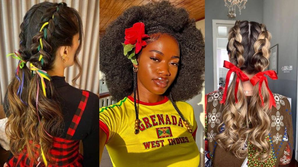 6 penteados fáceis para arrasar na Festa Junina