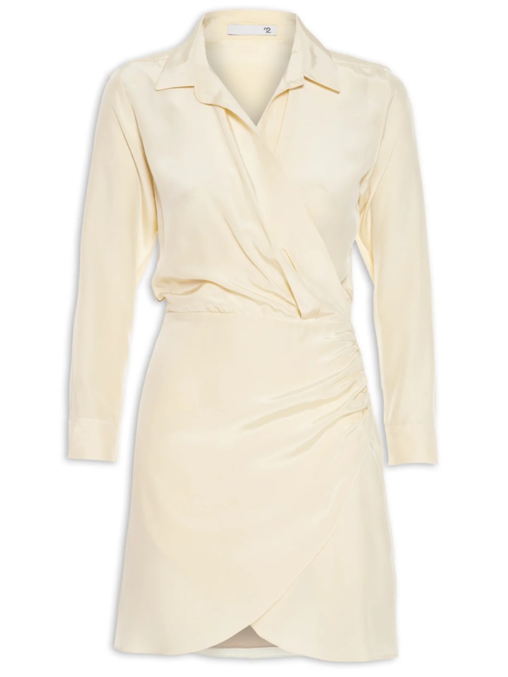 Vestido branco de seda