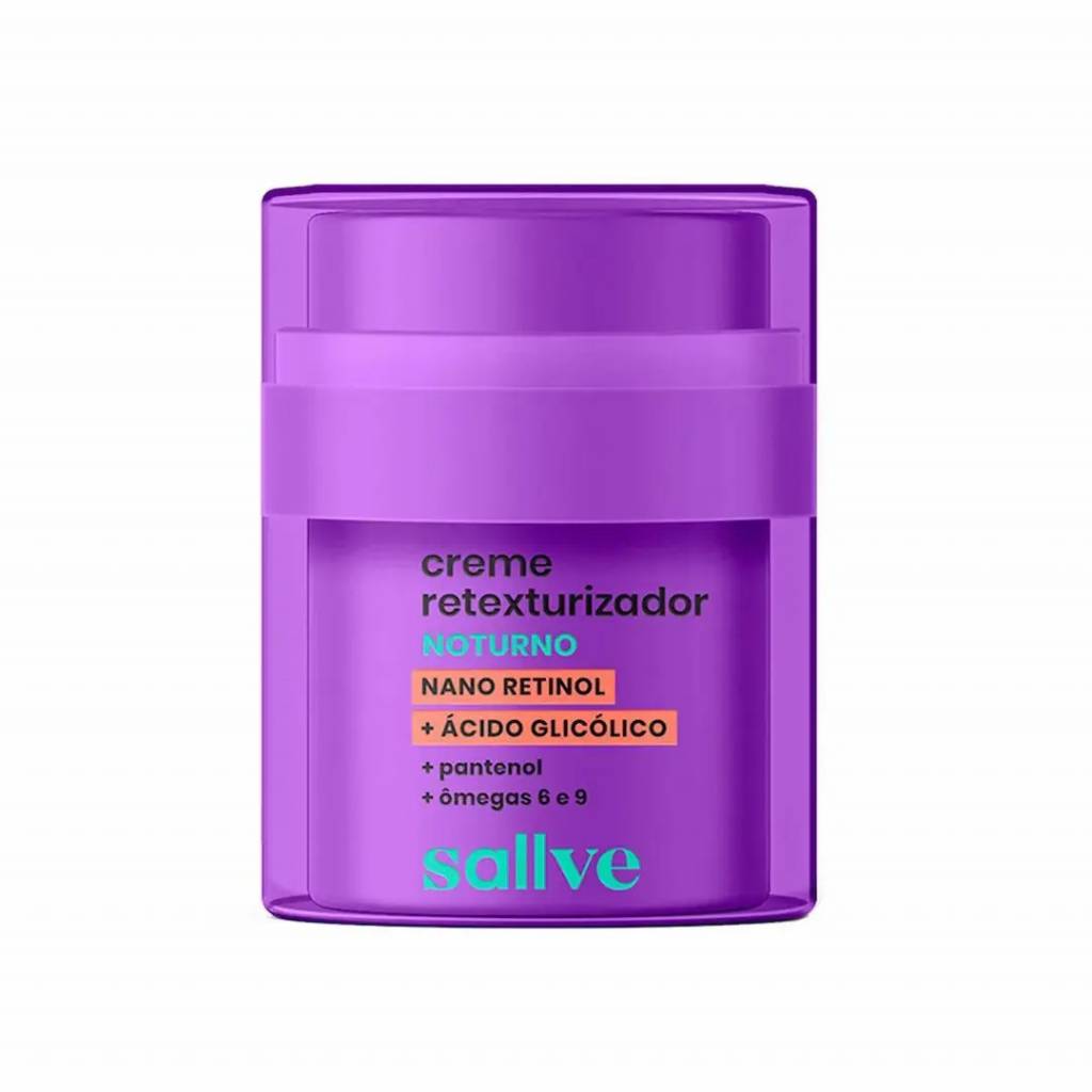 Embalagem de creme anti-idade da Sallve