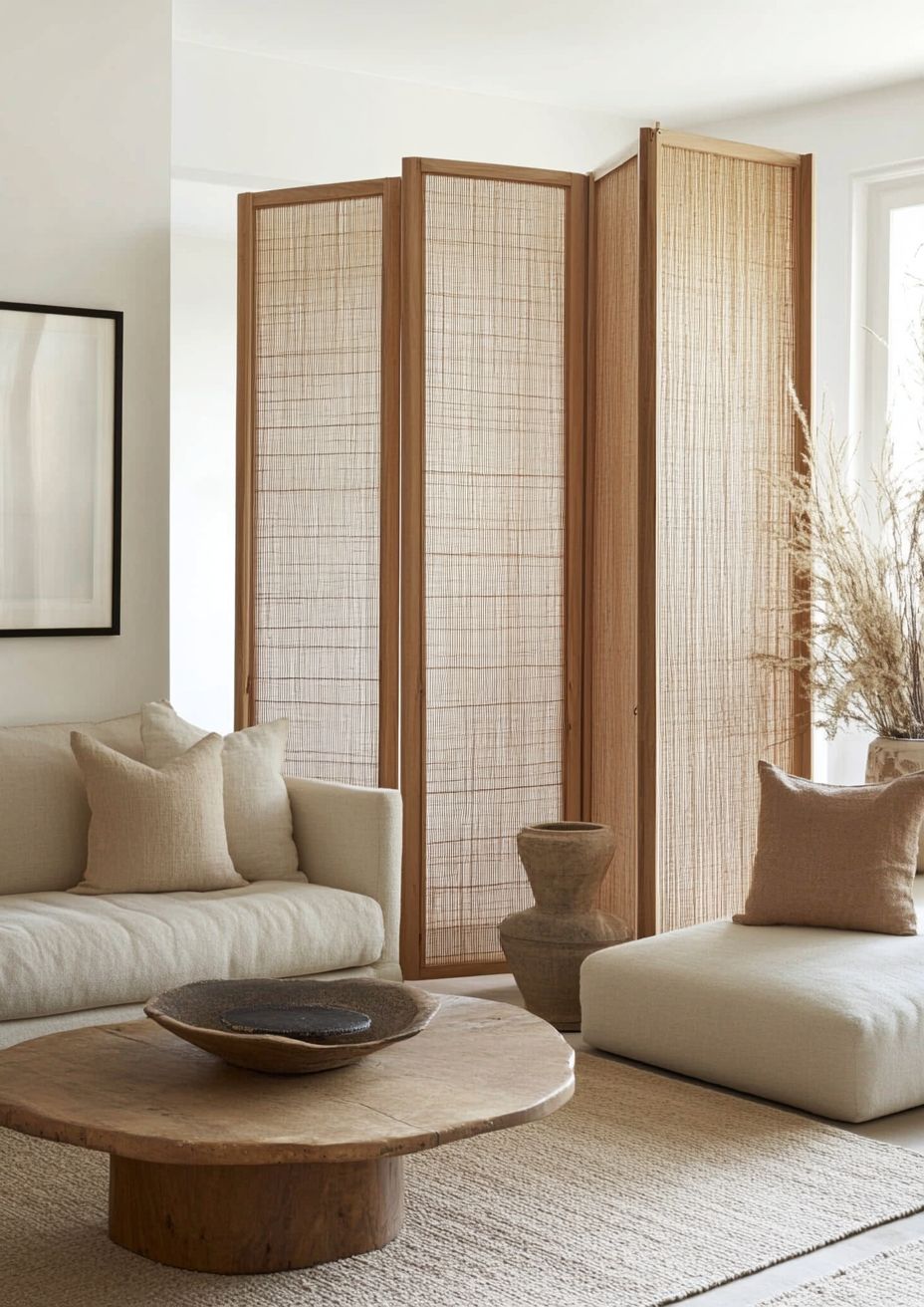 O biombo é uma forma prática de dividir ambientes