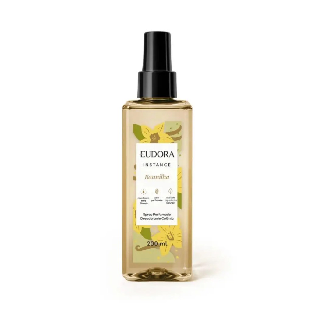 Body splash Baunilha, da marca Eudora.