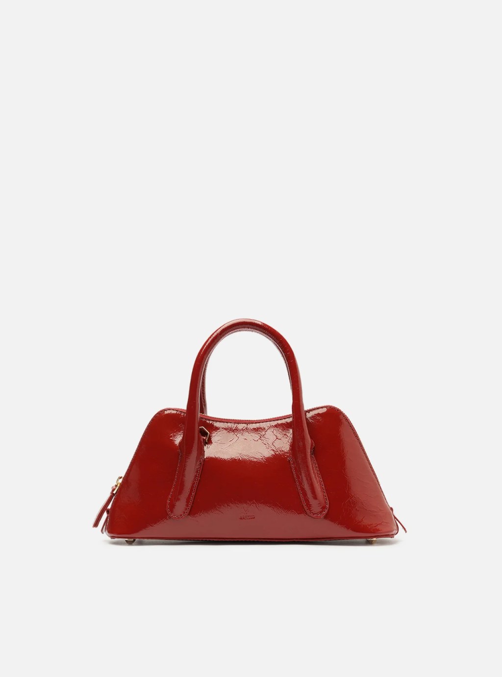 Bolsa vermelha de couro
