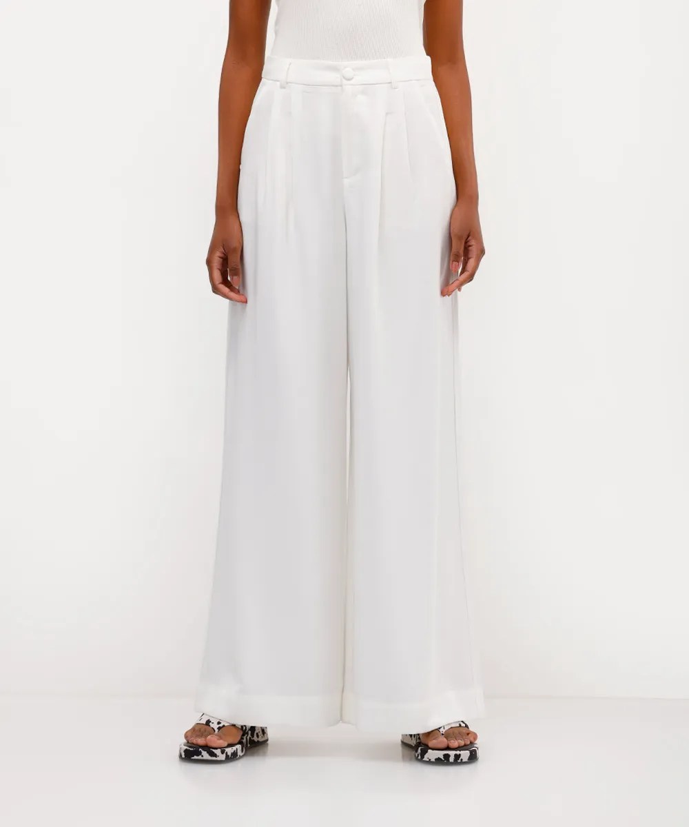 Calça de alfaiataria branca
