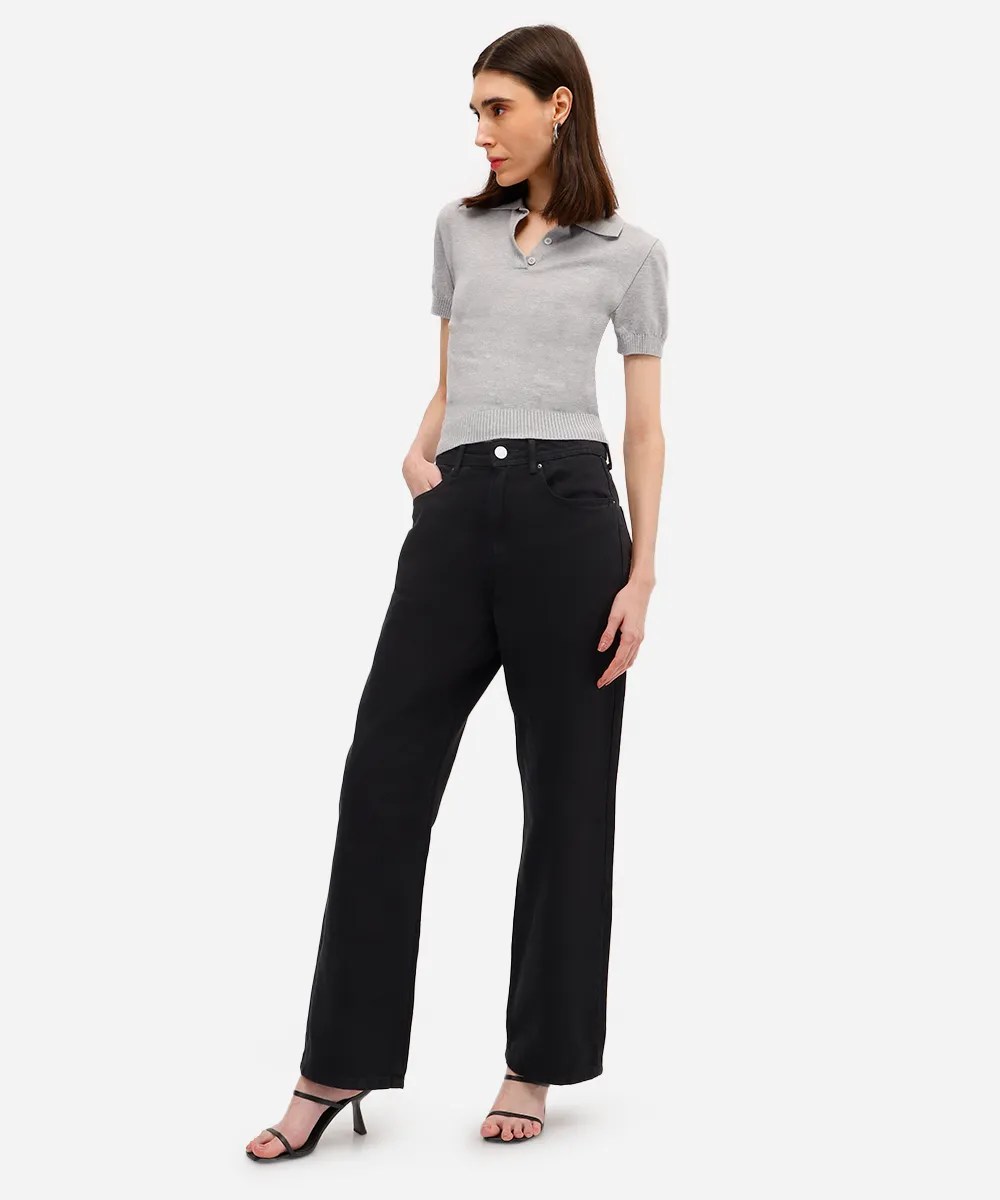 Calça jeans preta