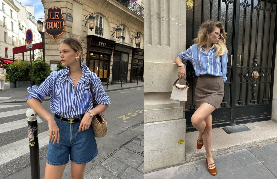 Camisa listrada traz sofisticação ao look